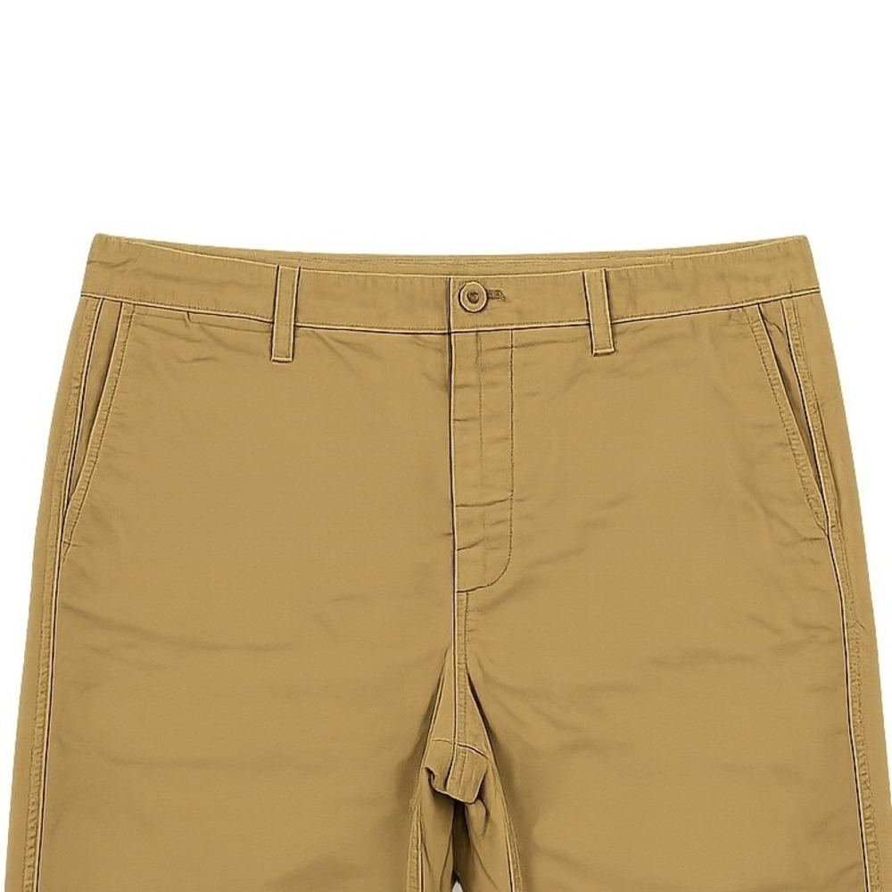 J. Crew Chino Pants Khaki Tan Stretch Cotton Straight Leg Flat Front Mens 31
